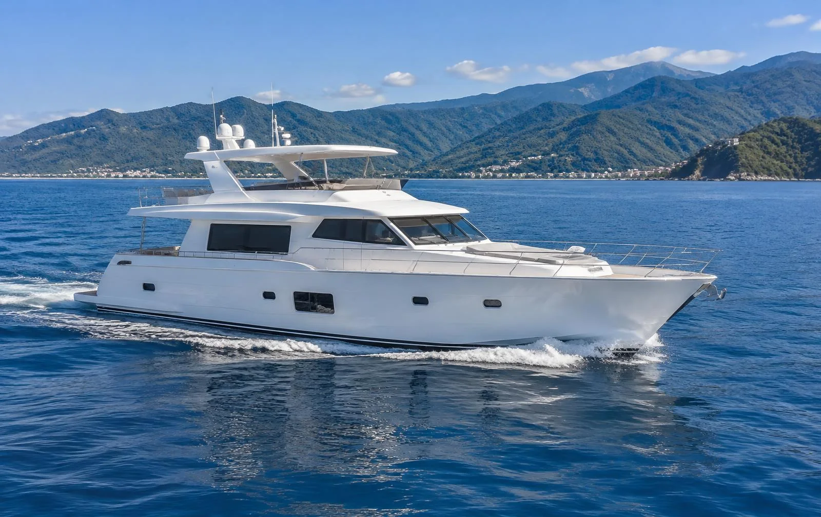 Representative luxury yacht