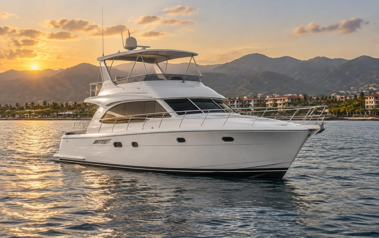 Representative mid-size private yacht