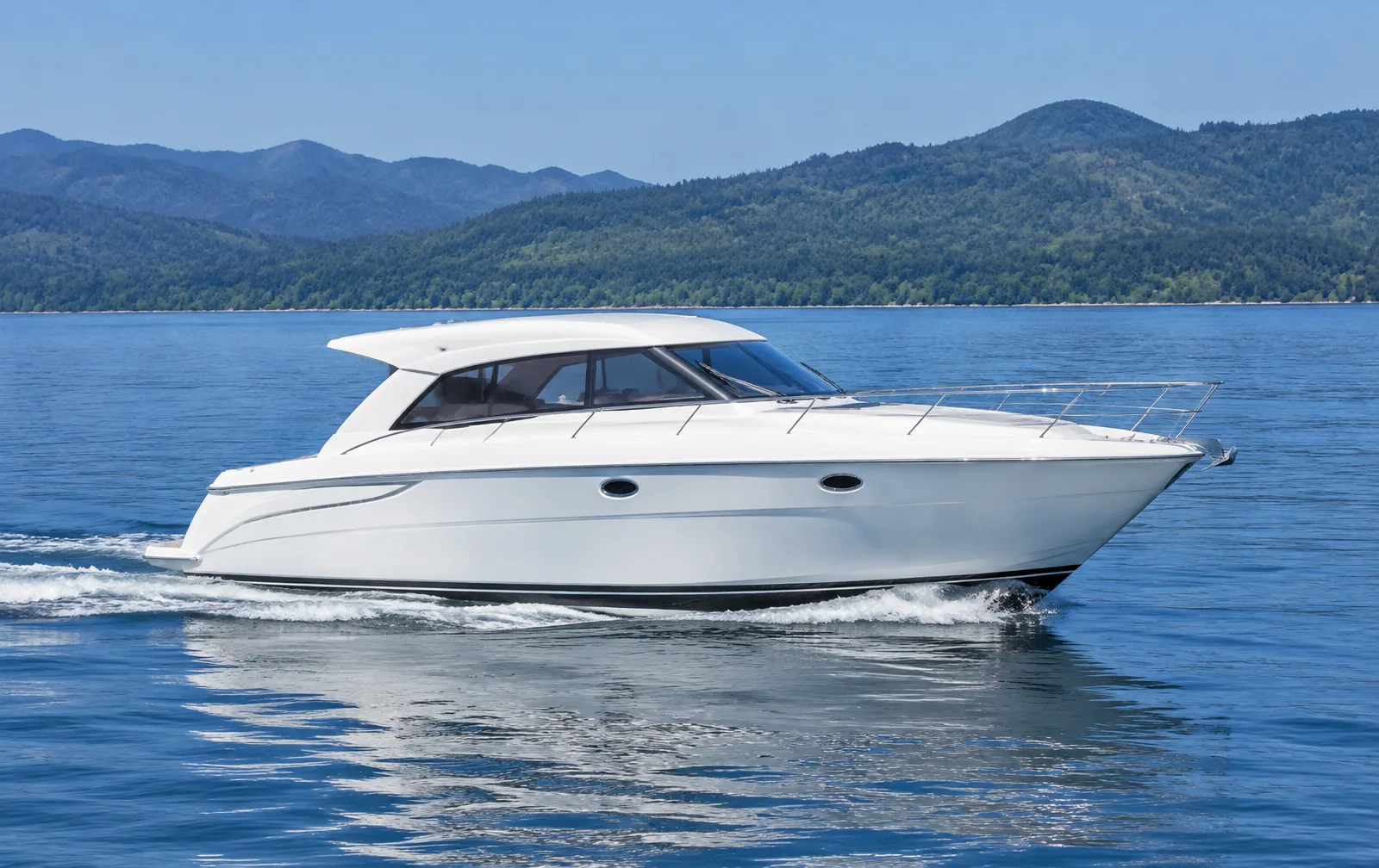 Representative small private yacht